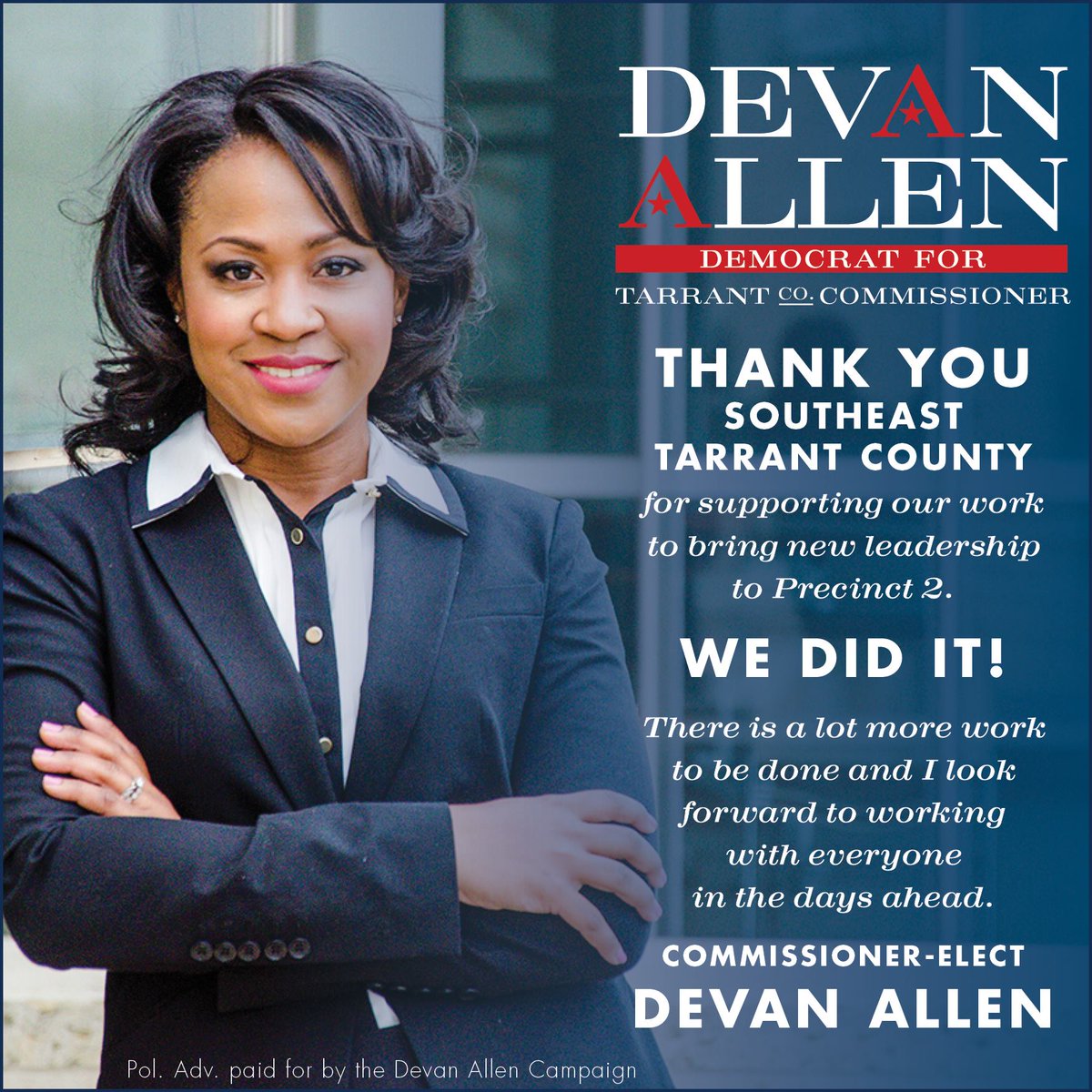 BridgeFW's tweet image. In celebration of 10 years, we honor members who have been trailblazing and made an impact with BRIDGE and an impression made in the community. We salute Tarrant County Commissioner @commDevanAllen in serving our county and its citizens. #bridgehonors #bridge10 #bridgefortworth
