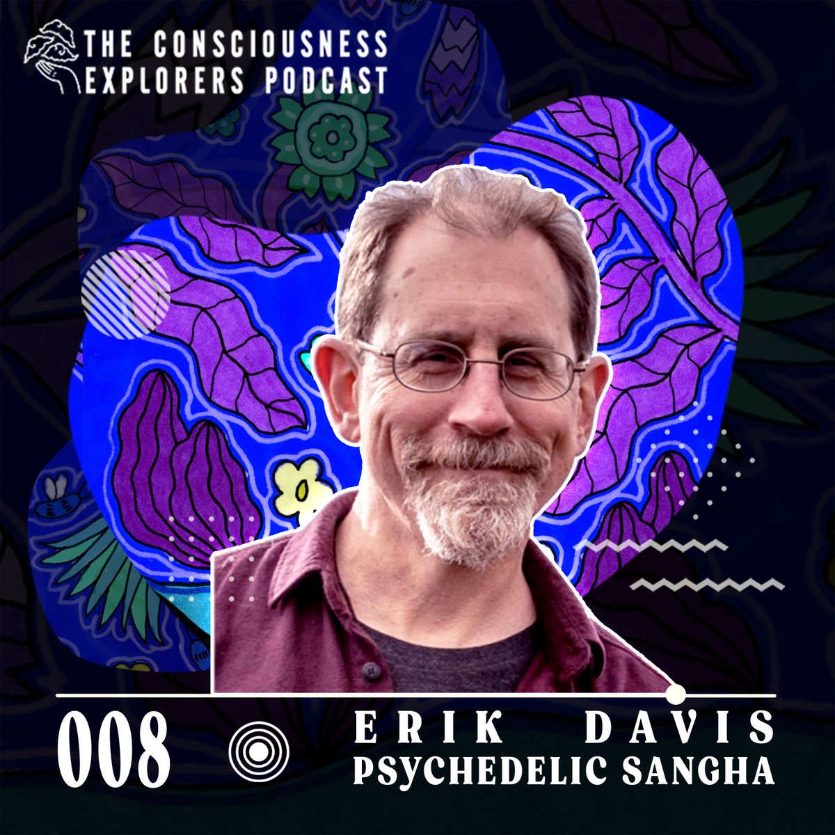 explorers_pod's tweet image. Today we hang with @erik_davis! He guides us in an imagination-based open awareness practice &amp;amp; we talk about the current psychedelic revival, the nature of using psychedelics as “practice,” &amp;amp; even the possibility that the Buddha was a psychonaut: explorers.fm/erik-davis-psy…