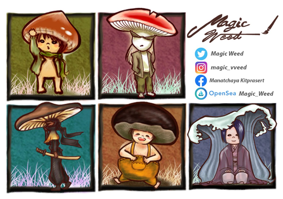 Magic_Weed0's tweet photo. @KeepC0unting Magic_Weed would like to present the first set of works  "Magic_Mushroom" https://t.co/eptMFhHKPN