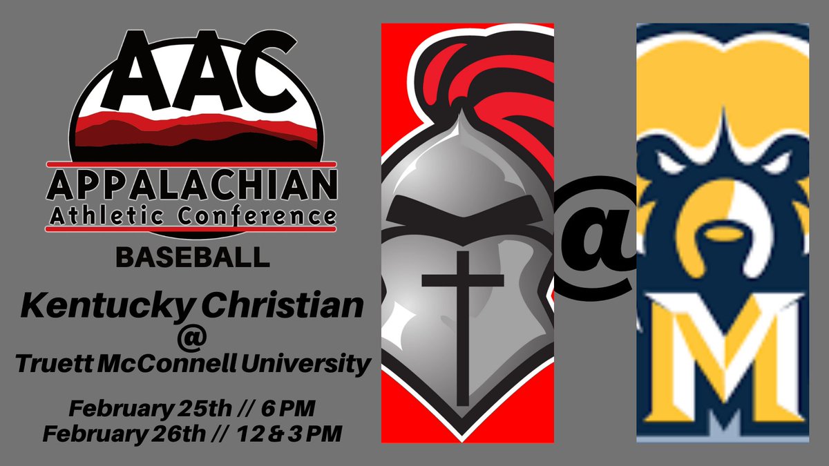 <a href="/GoKnightsBSB/">KCU Baseball</a> travels to Cleveland, TN today for an <a href="/AACsports/">AAC Sports</a> 3-game baseball series with the <a href="/TMUBears/">Truett McConnell Athletics</a> 

Friday @ 6PM
Saturday @ 12 &amp; 3PM

Go Knights!!!