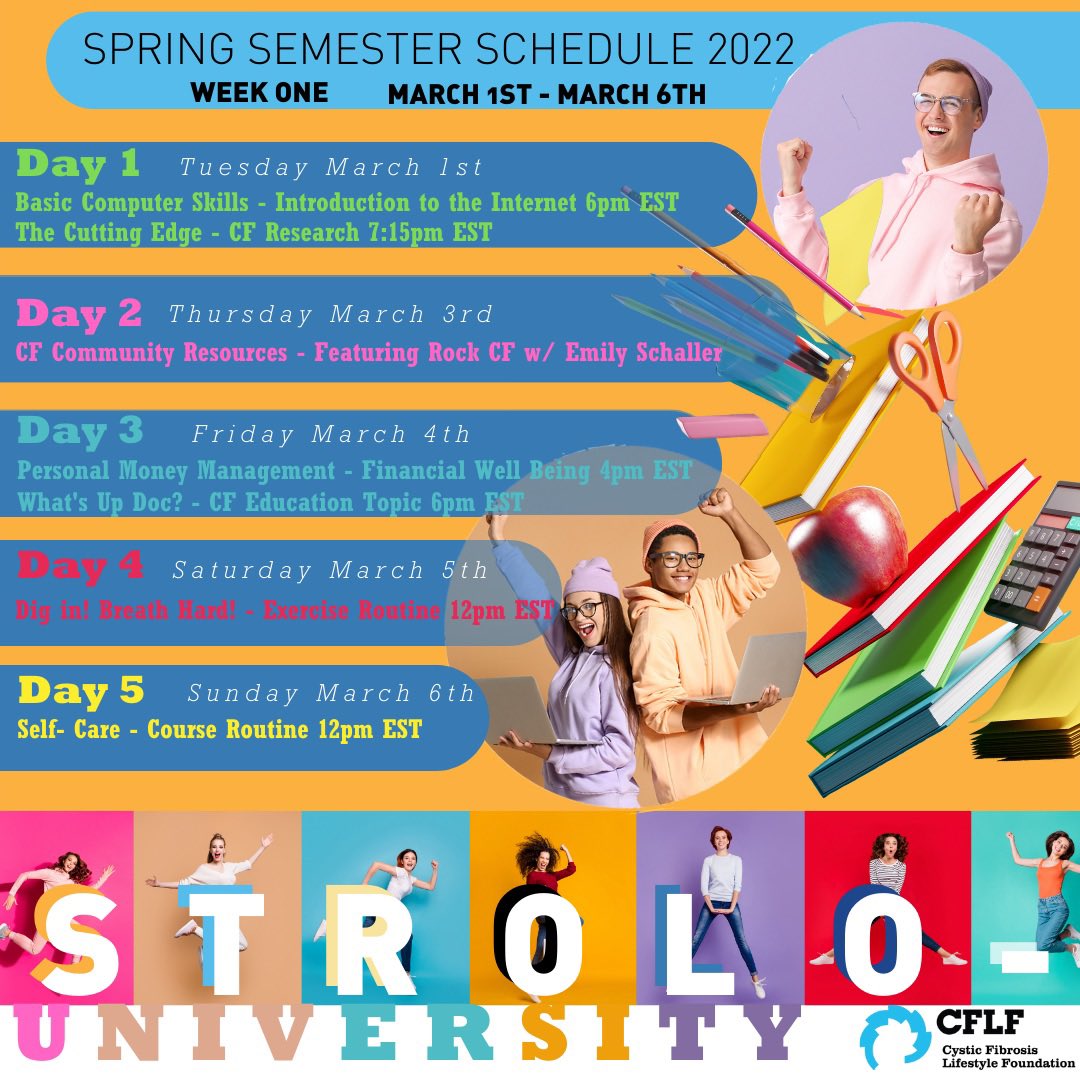 STROLO University Spring semester registration is open! 
Go to CFLF.org/strolou