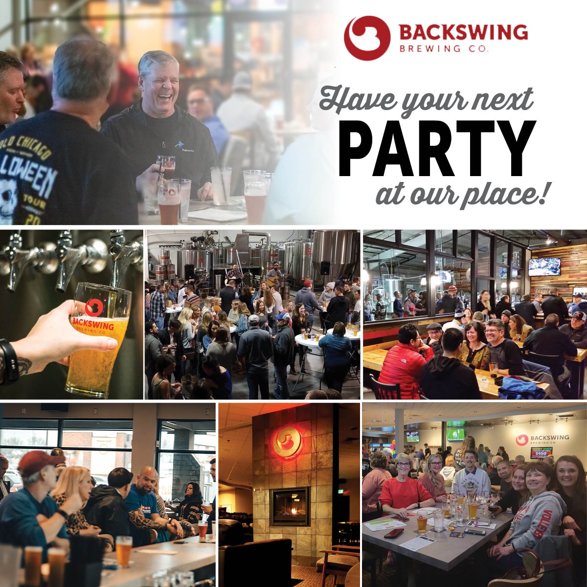 BackswingBrew's tweet photo. We love hosting all types of parties at our taprooms!
✔️ No Rental Fee
✔️Flexible Scheduling Options
✔️Outside Food Welcome
✔️Available in both Lincoln & Omaha
#partyroom #roomrentals #backswingomaha #backswinglincoln #forabetterroundofbeer https://t.co/i9CzHBW4Ce
