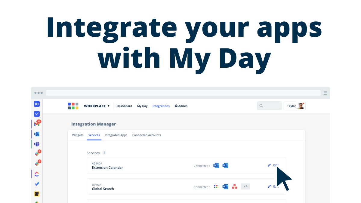 Integrate your calendar and task management apps to benefit from My Day. With My Day you get a simple overview of all appointments and important tasks from all your apps in one place. 🤩 #taskmanagement #myday #productivity