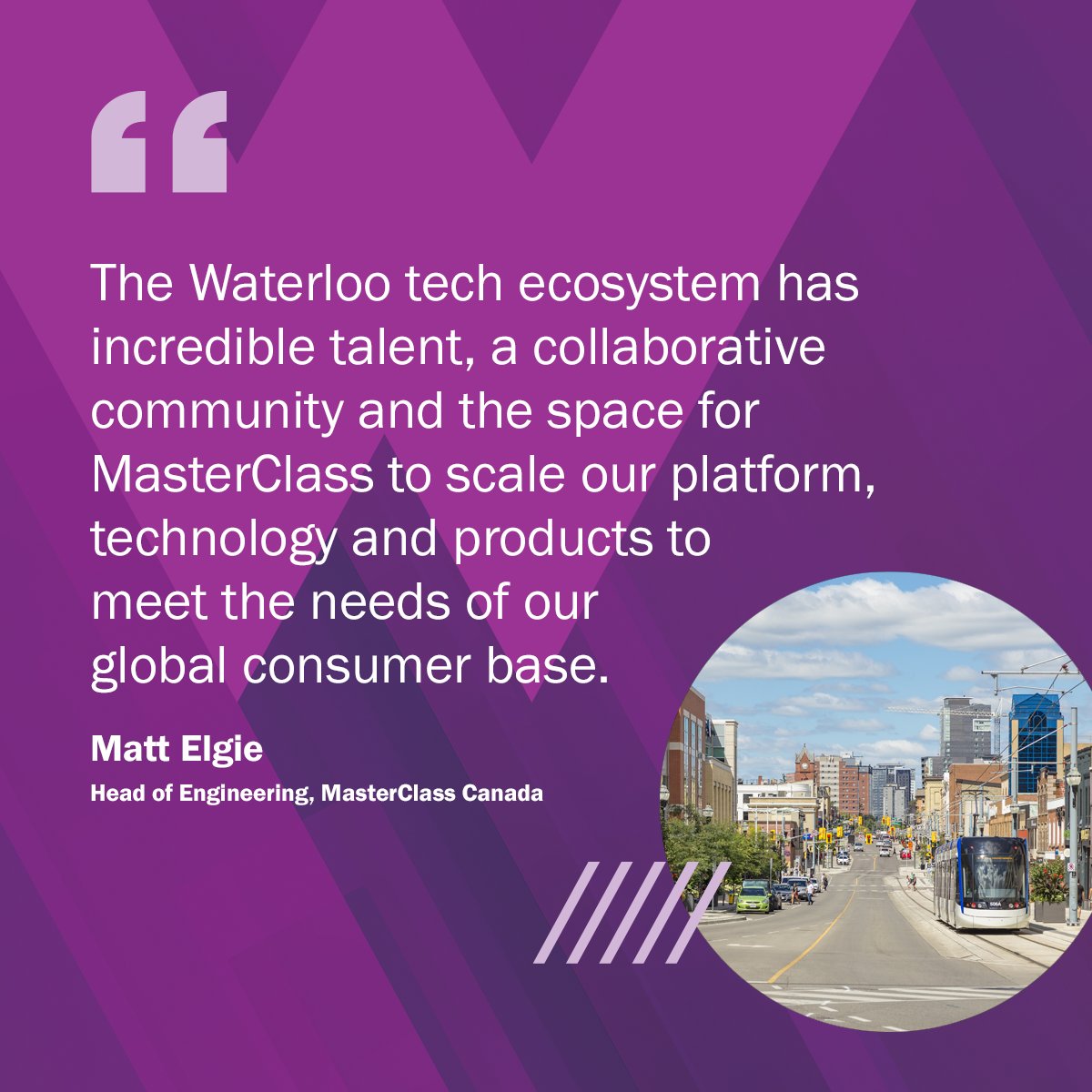 Waterloo Region’s dynamic #tech community is helping <a href="/MasterClass/">MasterClass</a> meet the needs of its global consumer base. Learn more about their plans to launch a new engineering headquarters in our community: bit.ly/3sZWd9r