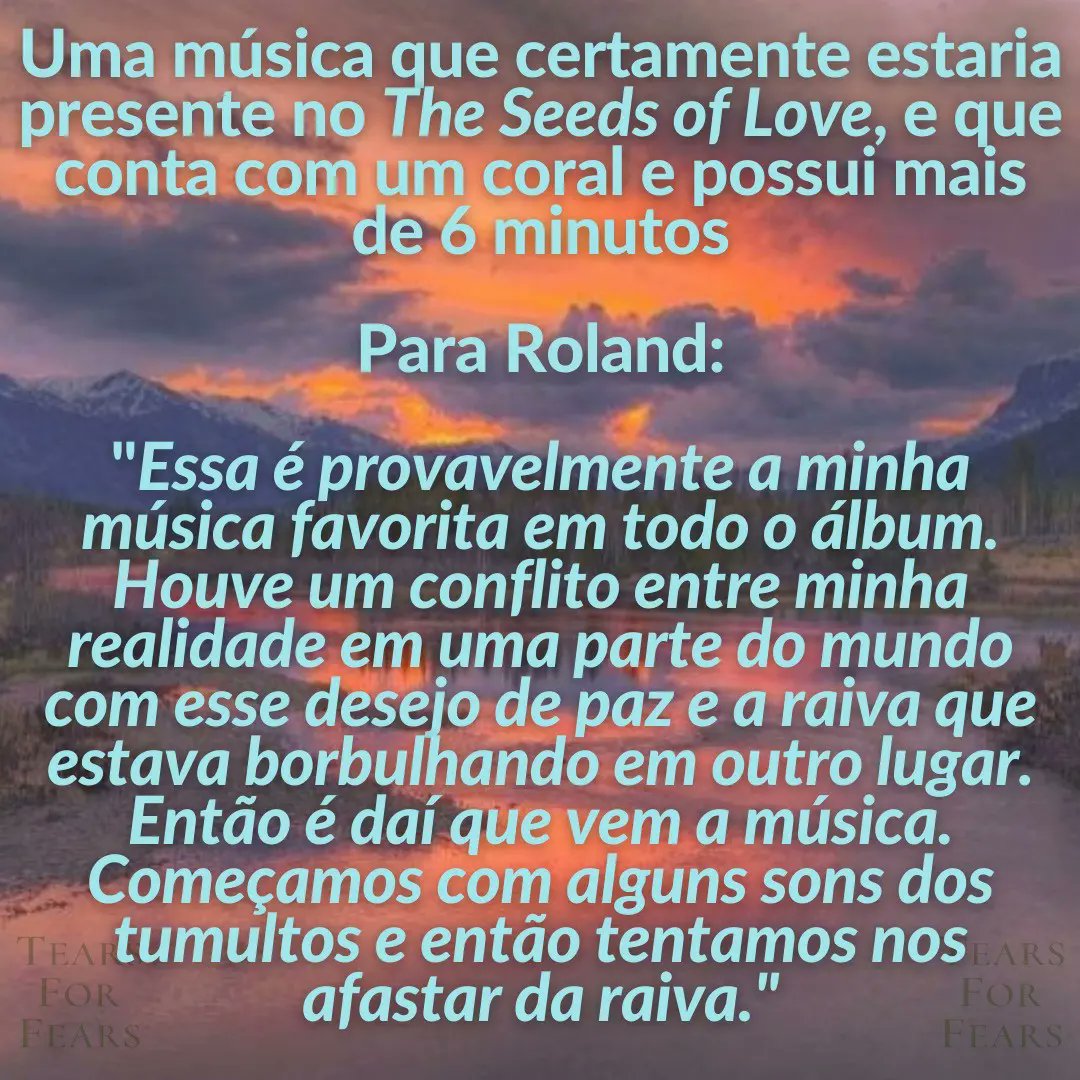 tearsforfearsbr's tweet photo. FAIXA 6 - RIVERS OF MERCY
Anteontem, ontem e hoje faremos postagens sobre as 7 músicas que ainda não foram divulgadas do álbum The Tipping Point. Fiquem ligados!
#TearsforFears #TheTippingPoint #RiversofMercy https://t.co/asxaG2bo1d