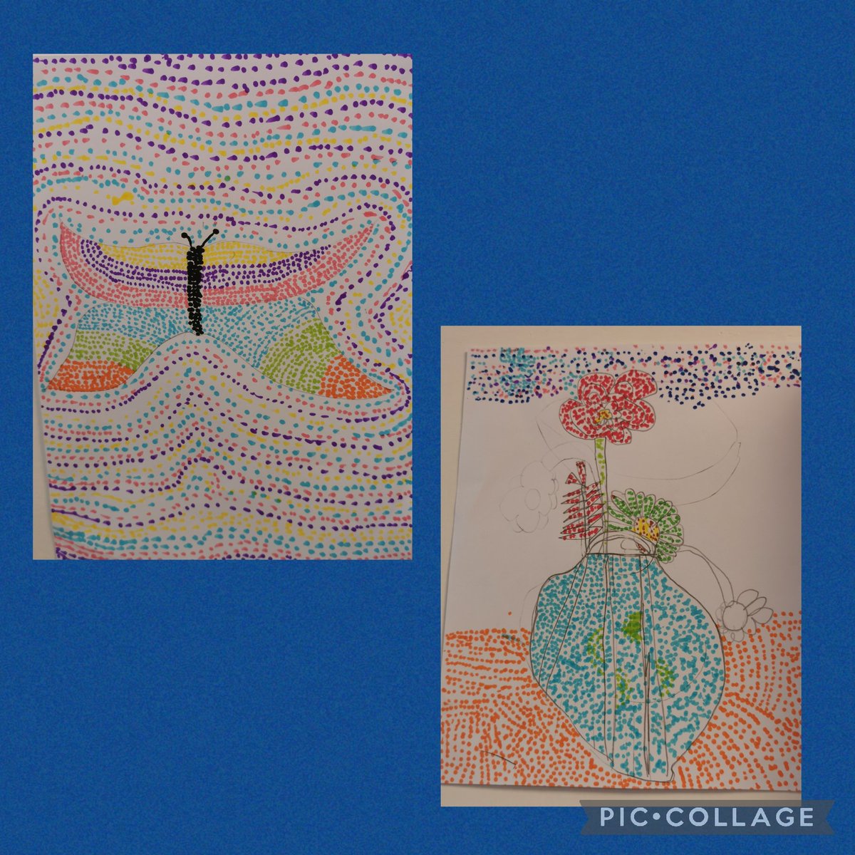 beanxMrsRowan's tweet photo. We have been learning about pointillism and created a picture of our own choice using this technique 🌟 #bpsart #bpslearnerparticipation https://t.co/bm3zo4Jhey