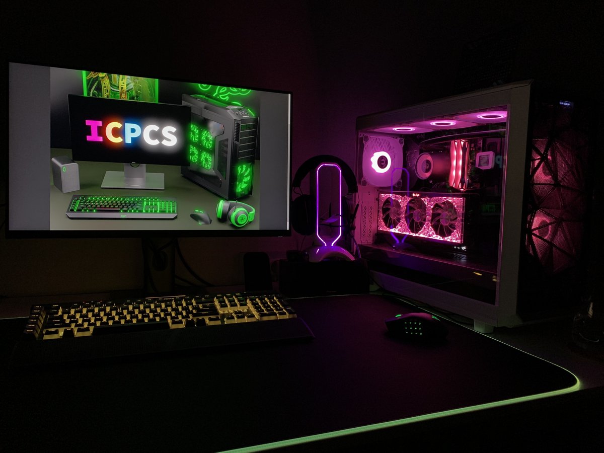 boobazinger's tweet image. My setup with @icpcsnft pic on display.

#flexyoursetup #icpnft