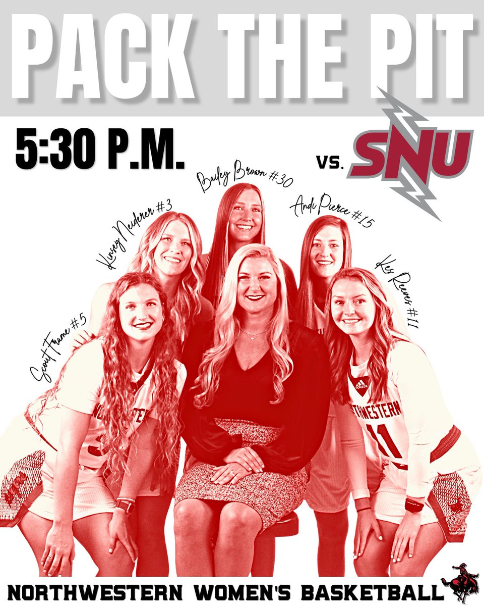 Last home game in The Pit!

Wear white!! Be loud!! 

🕐 5:30
🆚 Southern Nazarene 

Ride Rangers Ride!!