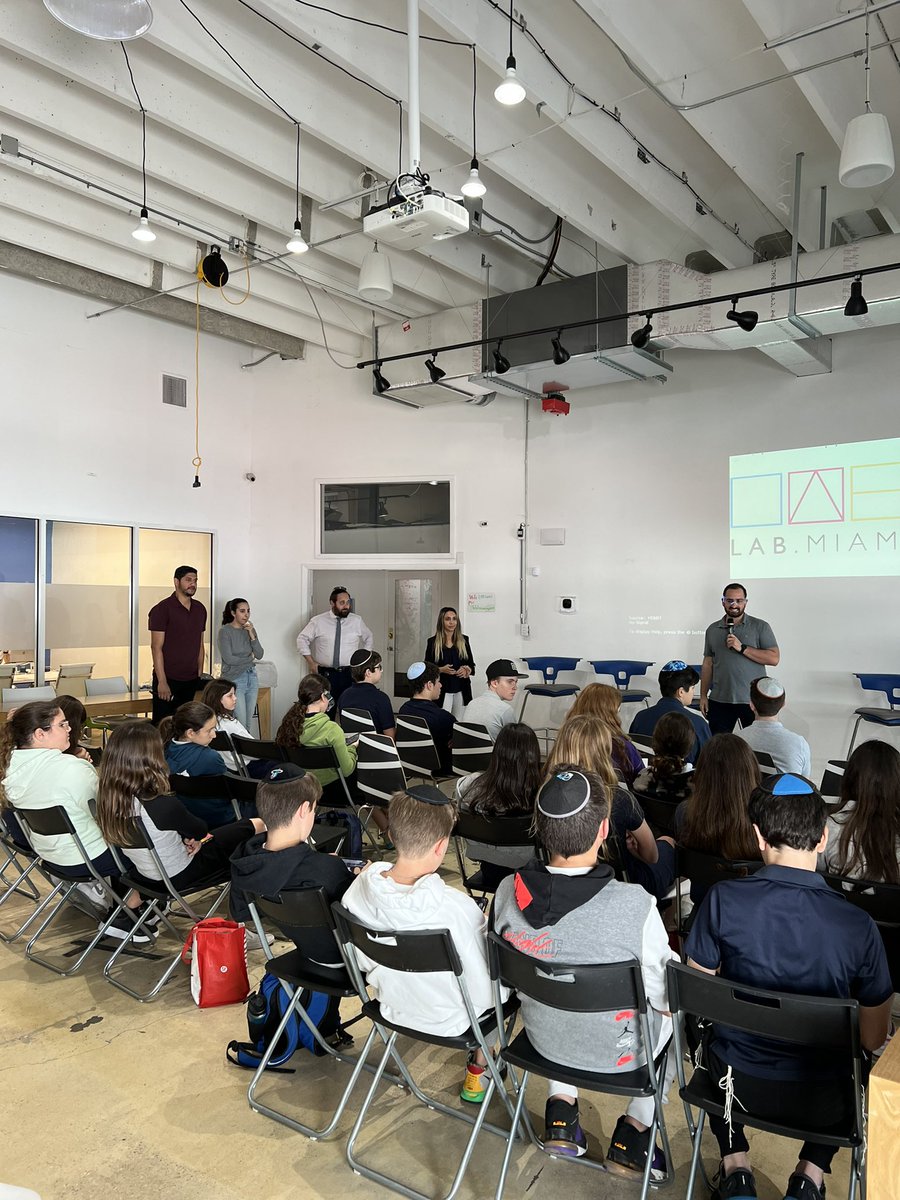 KellyMontoya's tweet photo. These students are only in middle school but they’re ready to be the future of #miamitech. Thank you @thelabmiami @andresvallejo32 @bitbaselmiami for hosting and leading a captivating convo on NFTs, AR, crypto and the endless possibilities of the start up world. @VentureMiami https://t.co/qDvdZMZbrp