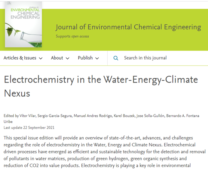 Don't miss out our special issue dedicated to the key role played by 'Electrochemistry in the Water-Energy-Climate Nexus' 💧🔋🌦️♻️

sciencedirect.com/journal/journa…