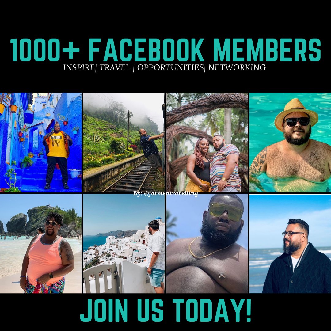 FatmenTraveling's tweet photo. Join our private facebook group today. 1000+ Plussize men from all over the world
.
.⁠
*Join our mens only facebook group
*Subscribe to our youtube
*Follow us on Instagram
.⁠
.⁠
#fatmentravelling #bigboys #bigandtallmen #dadbod https://t.co/4GYwoZandR