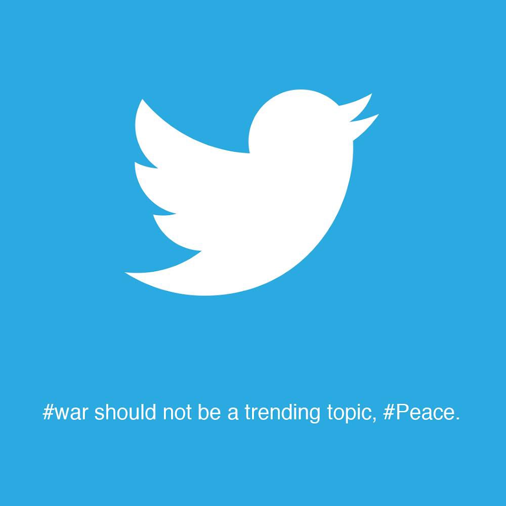 Peace not war.