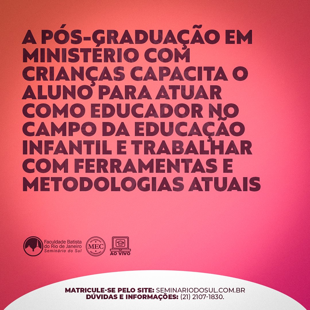 seminariodosul tweet picture