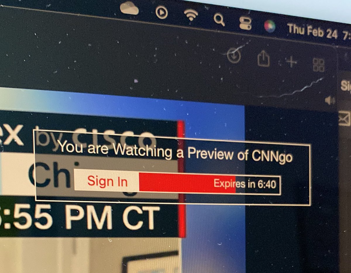 Canniballison's tweet photo. Really @CNN? There’s a war raging and I can only watch live coverage for 10 minutes before a paywall? https://t.co/e7Q5LNHFYx