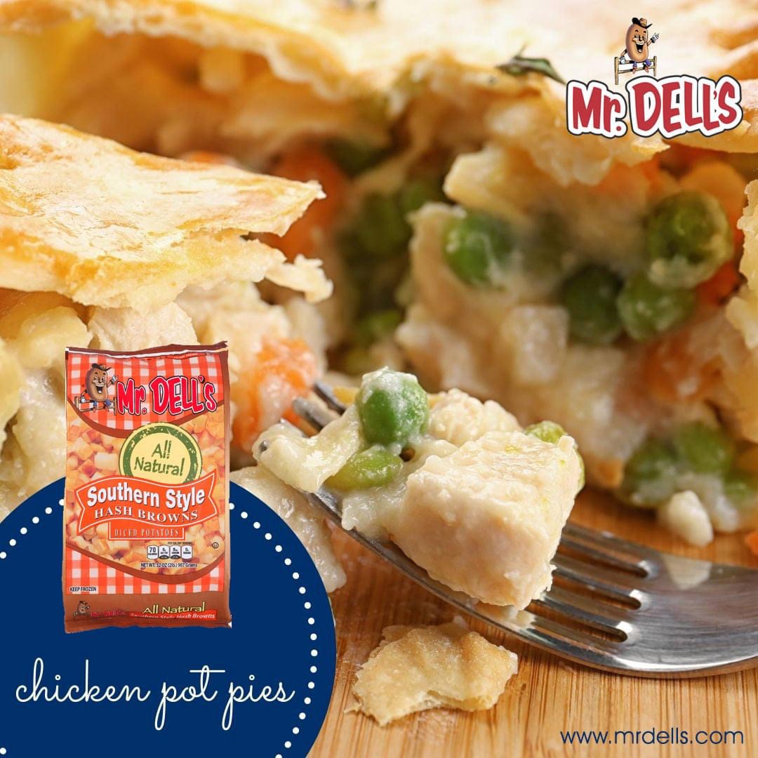 MrDellsTweets's tweet photo. Take the chill out of winter with this hearty chicken pot pie recipe made with Mr. Dell’s Southern Style Hash Browns. Get our recipe at https://t.co/3MTJ6mxCus. #MrDells #hashbrowns #PotatoMonth #chickenpotpie https://t.co/IYNjUAvOub