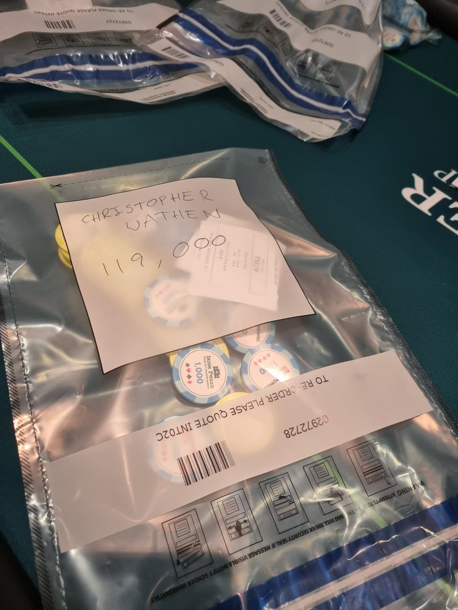 SirTom1248's tweet photo. We found a Day 2 stack in the @paddypowerpoker @IrishPokerTour Team Event! Still a little way outside the money but goal is to spin it up! https://t.co/tf1tMSOiB6