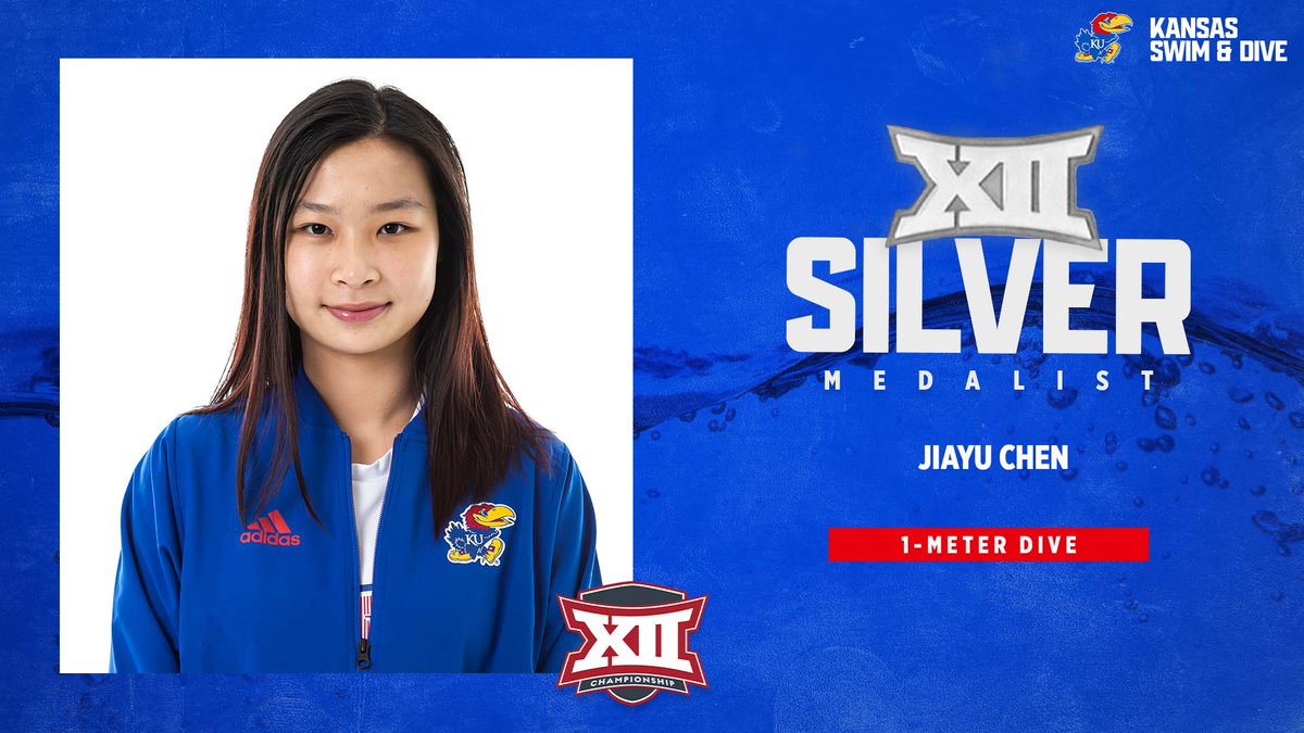 Jiayu Chen takes the silver! 🥈 #KUswimdive

Chen scores 336.65 in the 1-meter springboard, placing as the runner-up for the second time in her career!