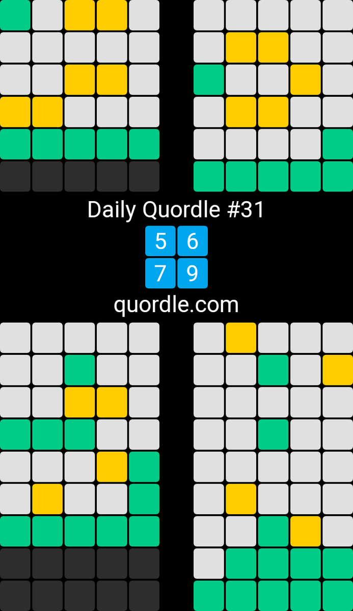 jumes_ECI's tweet photo. Too tired to lesson plan ... but I'll do the Daily Quordle #31
5️⃣6️⃣
7️⃣9️⃣
https://t.co/vQjExhVw7H https://t.co/97sEI8L3Py