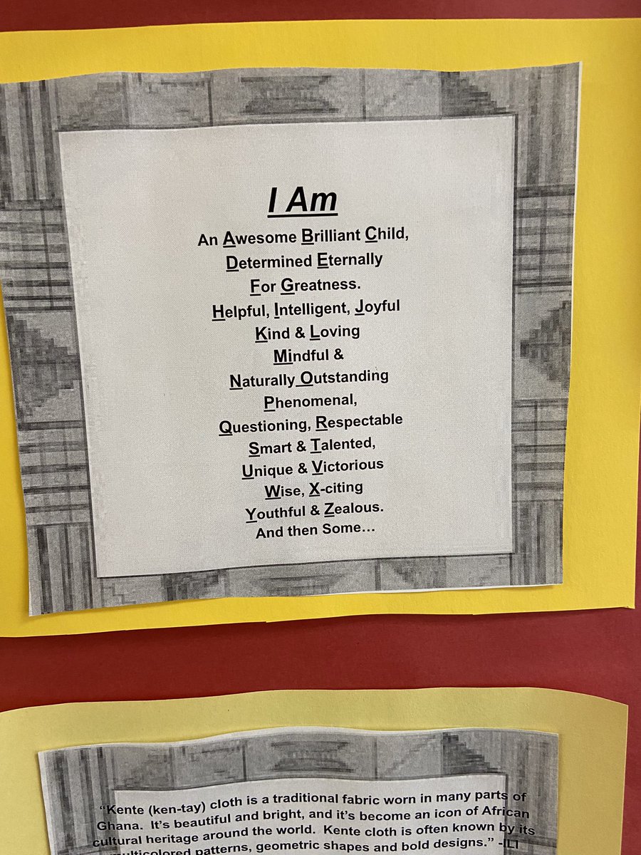 davis_lyndsie's tweet photo. Love love love @brayelementary Pre-K’s Kente cloth patterns ❤️❤️❤️ https://t.co/36TNcvGC40