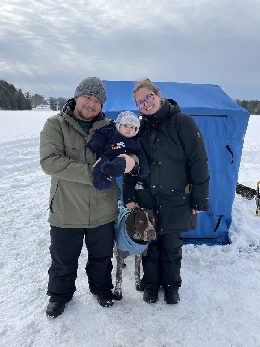 Hello!! If you don’t know us already from IG. The star of the show is of course is Moose 🐾 but behind the account is me (Charada) , Luc, and our baby Cooper! We live in Ontario &amp; love to be outdoors. 🌲❤️