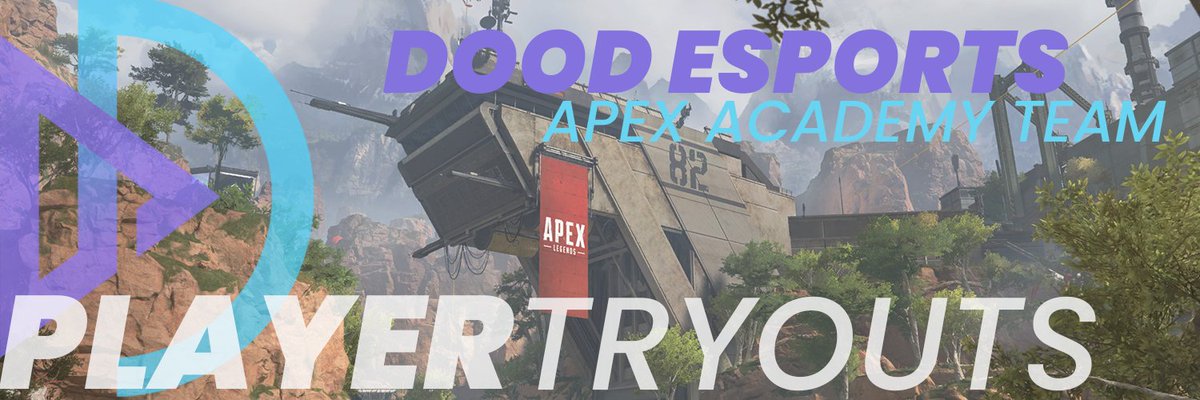 Dood_eSports's tweet photo. DOOD ESPORTS TRYOUT ALERT!

Dood Esports is looking to find 2 more players ages 16-21 to fill out our Academy roster. 

Rank: D4+ in recent season
Preferred legends: Valk, Blood, Gibby, or Caustic

Message karii#0125 on Discord for info. https://t.co/BKq3zRKQtQ