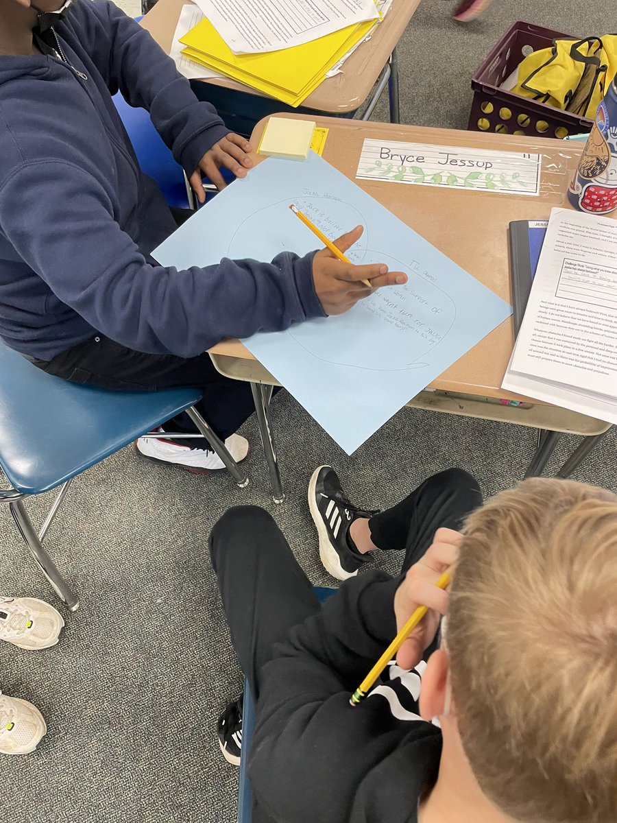 Today students worked in groups to compare &amp; contrast the perspective of different people on what they believe were factors of success for Jackie Robinson! <a href="/5thGradeCombs/">5th Grade Combs</a> <a href="/CombsCatchUp/">Combs Catch Up</a>