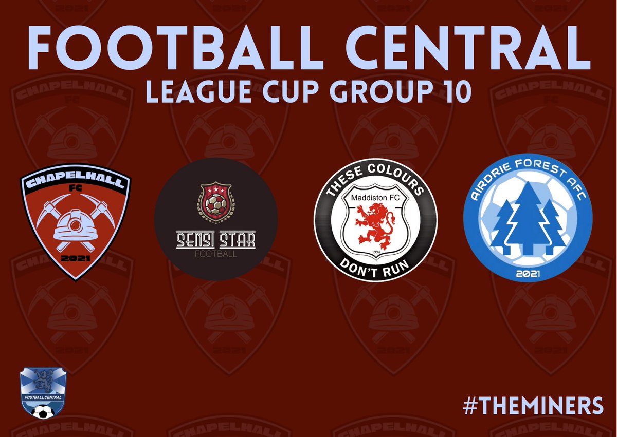 CUP DRAW! 

Our opponents for the league cup - which starts in March - have been confirmed in tonight’s draw. 

We have been drawn against familiar opponents in Airdrie Forrest, new team Sensi Star and a very good side in Maddiston AFC.