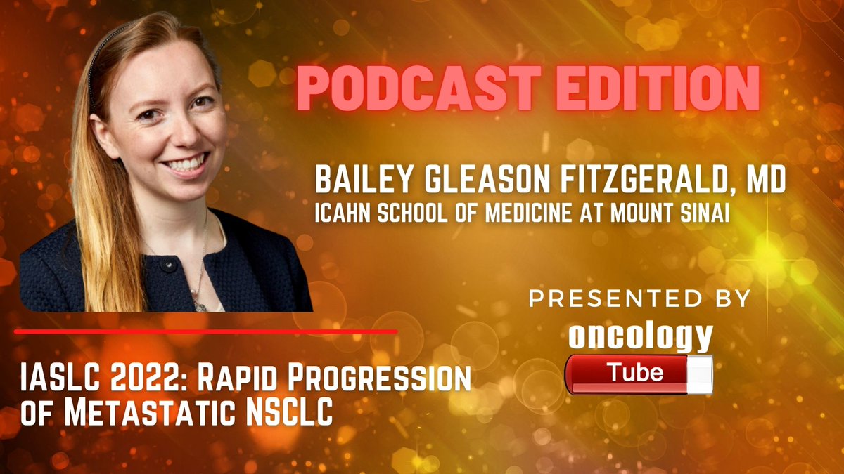 oncologytube's tweet photo. Podcast - Rapid Progression of Metastatic NSCLC Bailey Fitzgerald, MD @BaileyFitz @IcahnMountSinai #IASLC22 #NSCLC
Link to Audio:
https://t.co/ey0WXyfr0p https://t.co/44JEqVkgOv