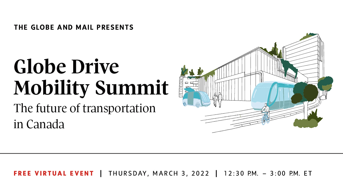 globeandmail's tweet photo. How should urban mobility evolve with climate change, health and safety, and changing societal norms?
Join The Globe on Mar. 3 as we explore new opportunities to create safer, more inclusive and sustainable transportation. #mobility22
Sign-up: https://t.co/Fy18gdWuqi https://t.co/AM1ZdtsiyJ