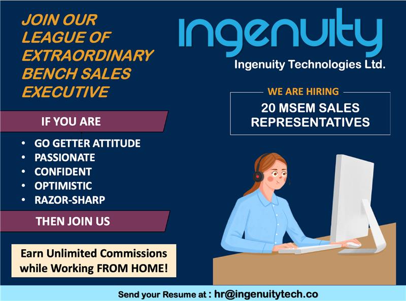 IngenuityTec's tweet photo. New job opportunity! https://t.co/7bq2iBxSUV