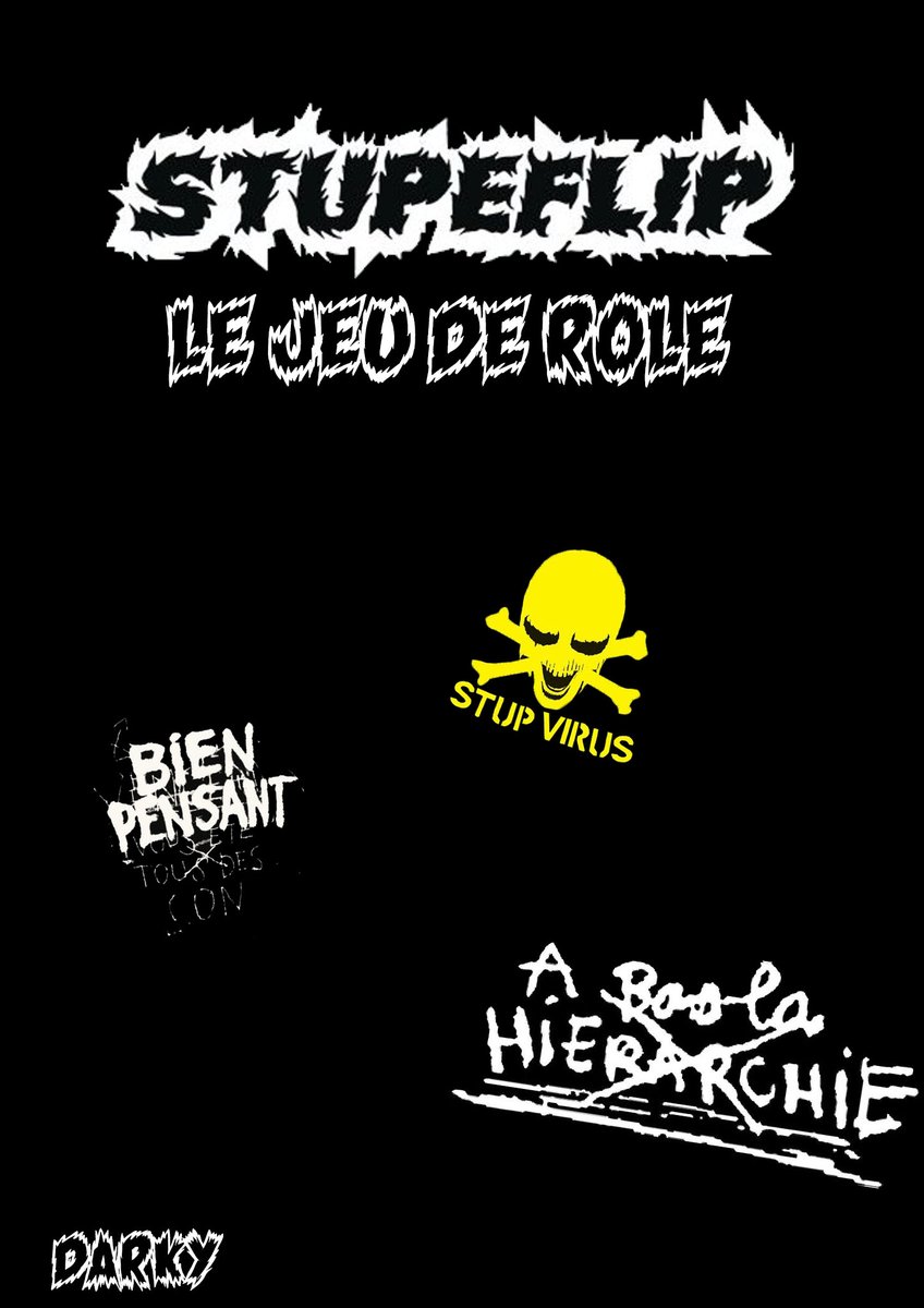 RoiDarky's tweet photo. Je bosse sur un JDR basé sur Stupeflip, voici la 1ere et la 4eme de couverture
#CROU https://t.co/9hjRvg6j6d