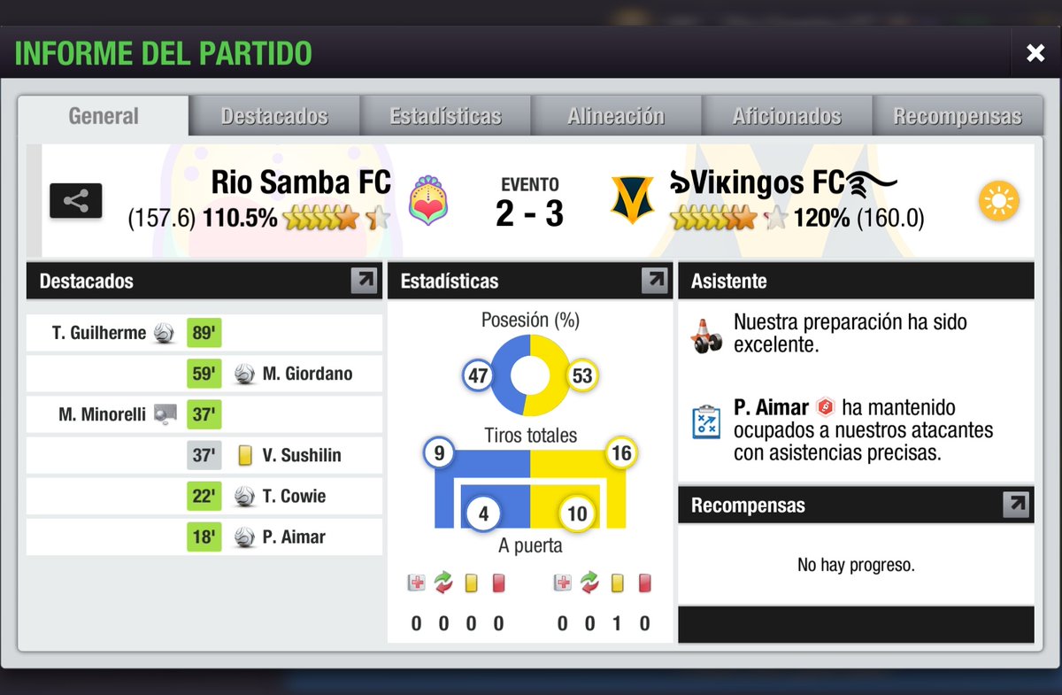VikingosFcARG's tweet photo. @VikingosFcARG gana el evento:
"El Baile del Carnaval" 🏆✊🏼
#VikingosFC ⚔️ @TopEleven https://t.co/41eyO8Sfcx