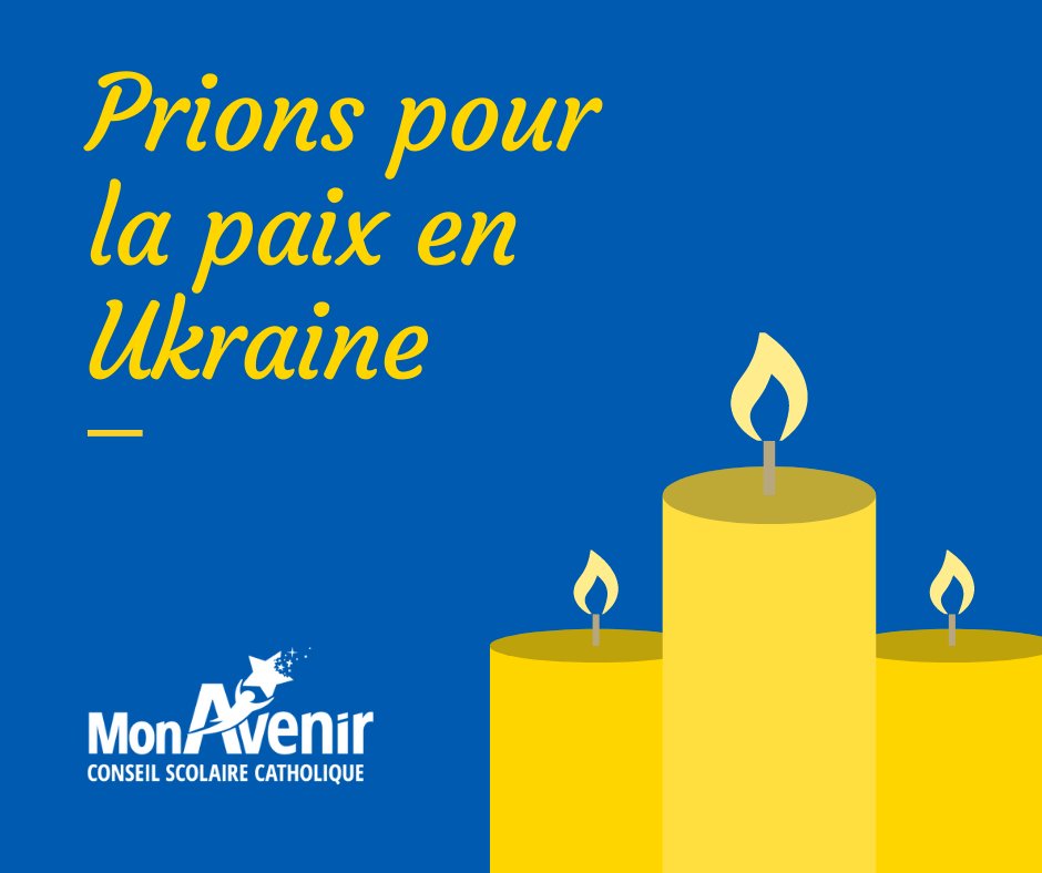 cscmonavenir's tweet photo. Prions pour la paix en Ukraine. https://t.co/FK7IBLpTlC