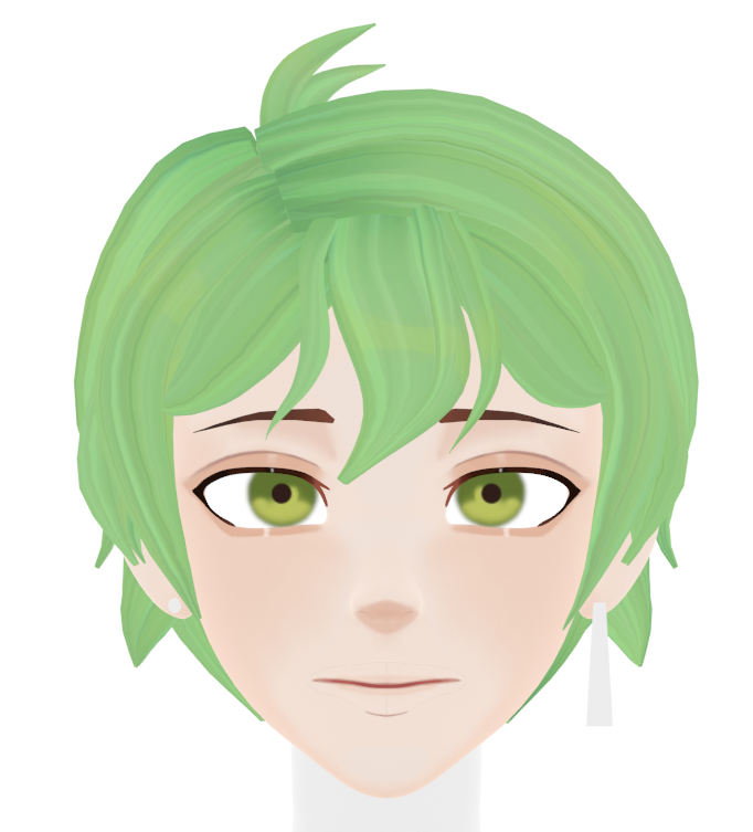 MeizyMoonpuff's tweet photo. Feeling pretty good about the face! Now to move on to the rest of the textures.
#MoonpuffModels #3DVtuber #vtuber #Blender #WIP https://t.co/Oz13dLtojM