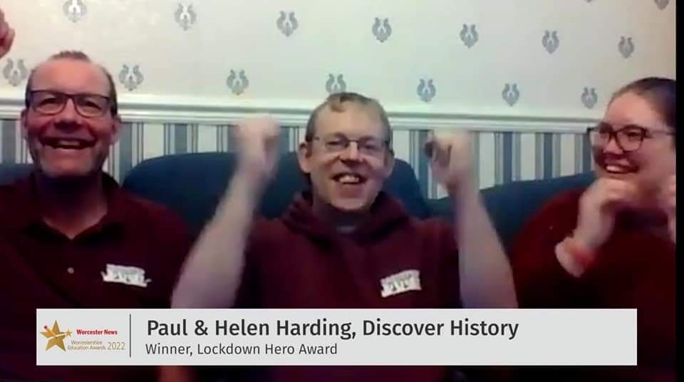 DiscoverhistPH's tweet photo. We would like to #thank everyone who #nominated us for the #WorcestershireEducationAwards 2022.We are #pleased to announce that we #won the #LockdownHero #Award for our #YouTube #videos,which #schools #parents and #museums used during the #NationalLockdowns #worcestershirehour https://t.co/lW4nn2DhRk