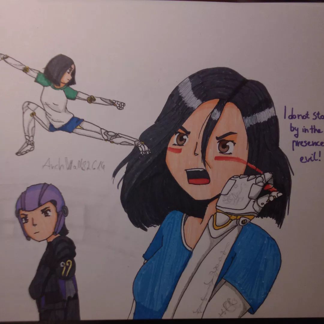 AlitaArmy's tweet photo. #AlitaBattleAngel #Gunnm #FanArt  https://t.co/5BO593xFPy https://t.co/9owTU8hvMK