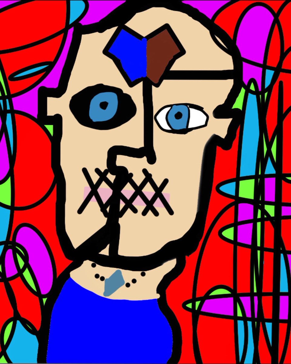 Amazing digital work today from 2.4 inspired by Picasso’s painting the Weeping Woman <a href="/StMungosAcademy/">St Mungo's Academy</a>