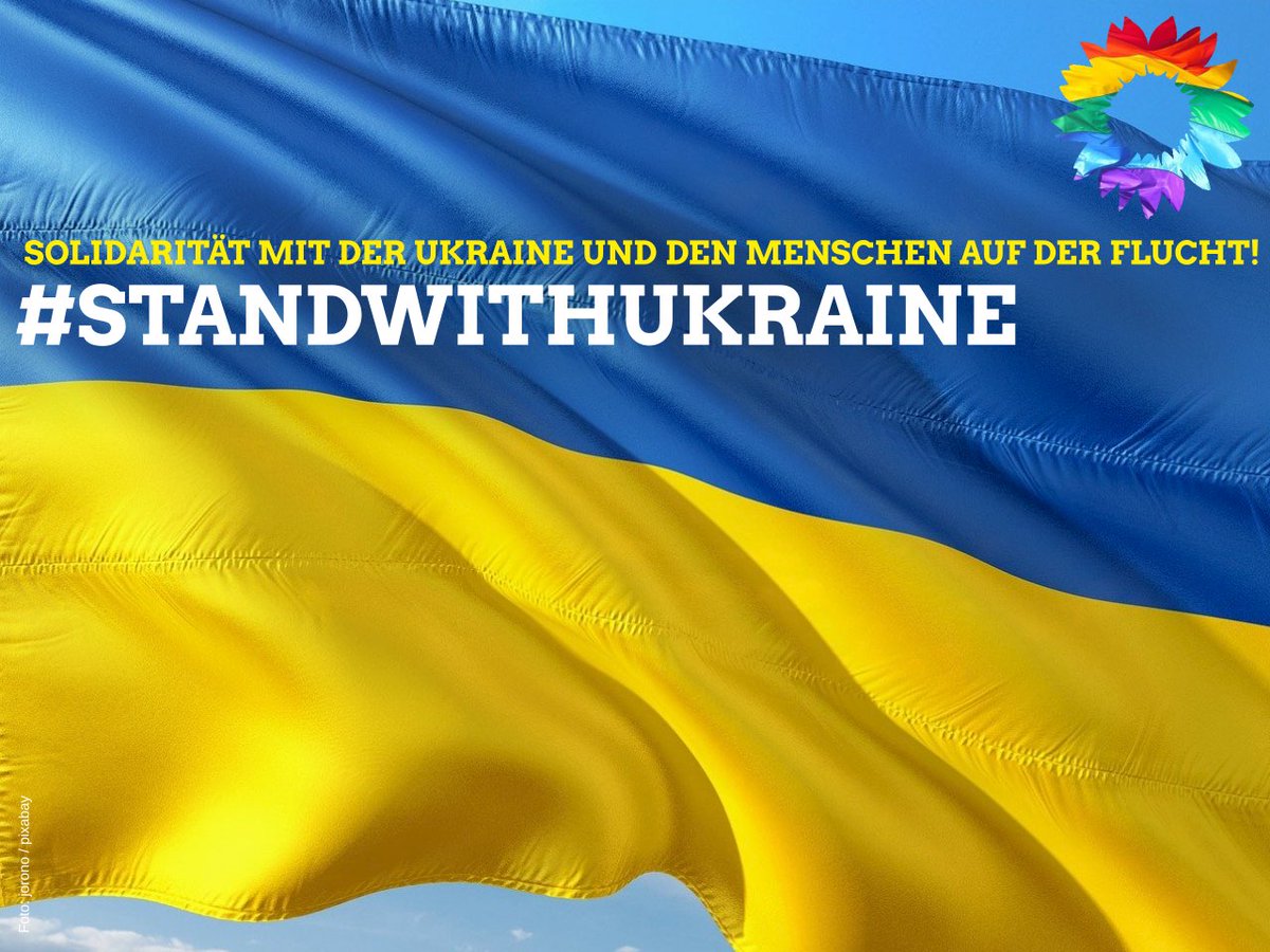 Unsere Gedanken sind bei allen Menschen, die jetzt auf der Flucht sind und bei jenen, die sich ohne jede Schuld in einer ihr Leben bedrohenden Lage in der Ukraine befinden.

#нетвойне
#safespacesforqueers
#standwithukraine