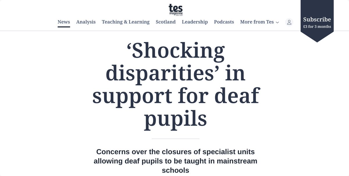 NDCS_UK's tweet photo. Teachers of the Deaf and Specialist teaching units are both vital to #deaf children's education. Unfortunately, this support is provided inconsistently across the country.

Have a look at how your area measures up and take action now 👇 
https://t.co/BocQKm2cI2 https://t.co/srm5mUuBoP