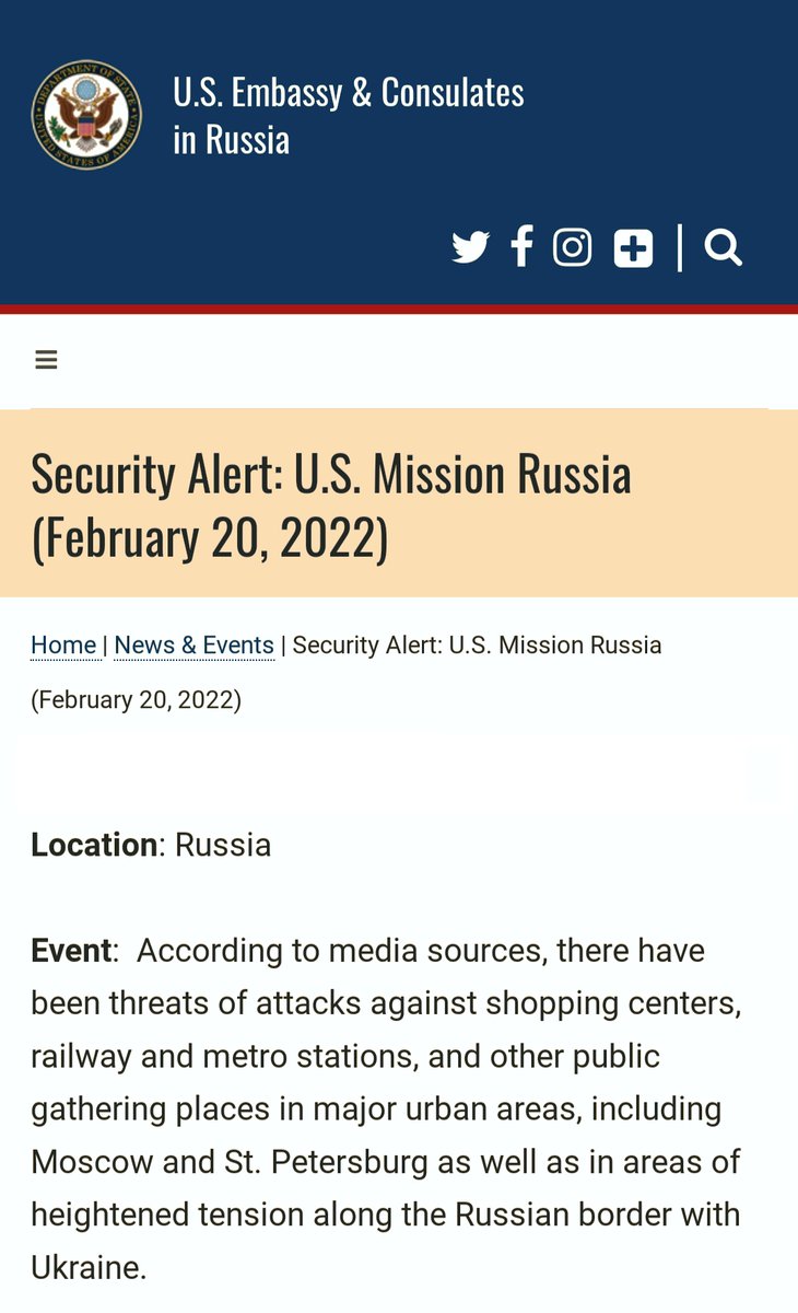 Threat Alert from USEmbsy Moscow, warning of attacks in Moscow? Perhaps they have been watching too much of Indian media & Fox News