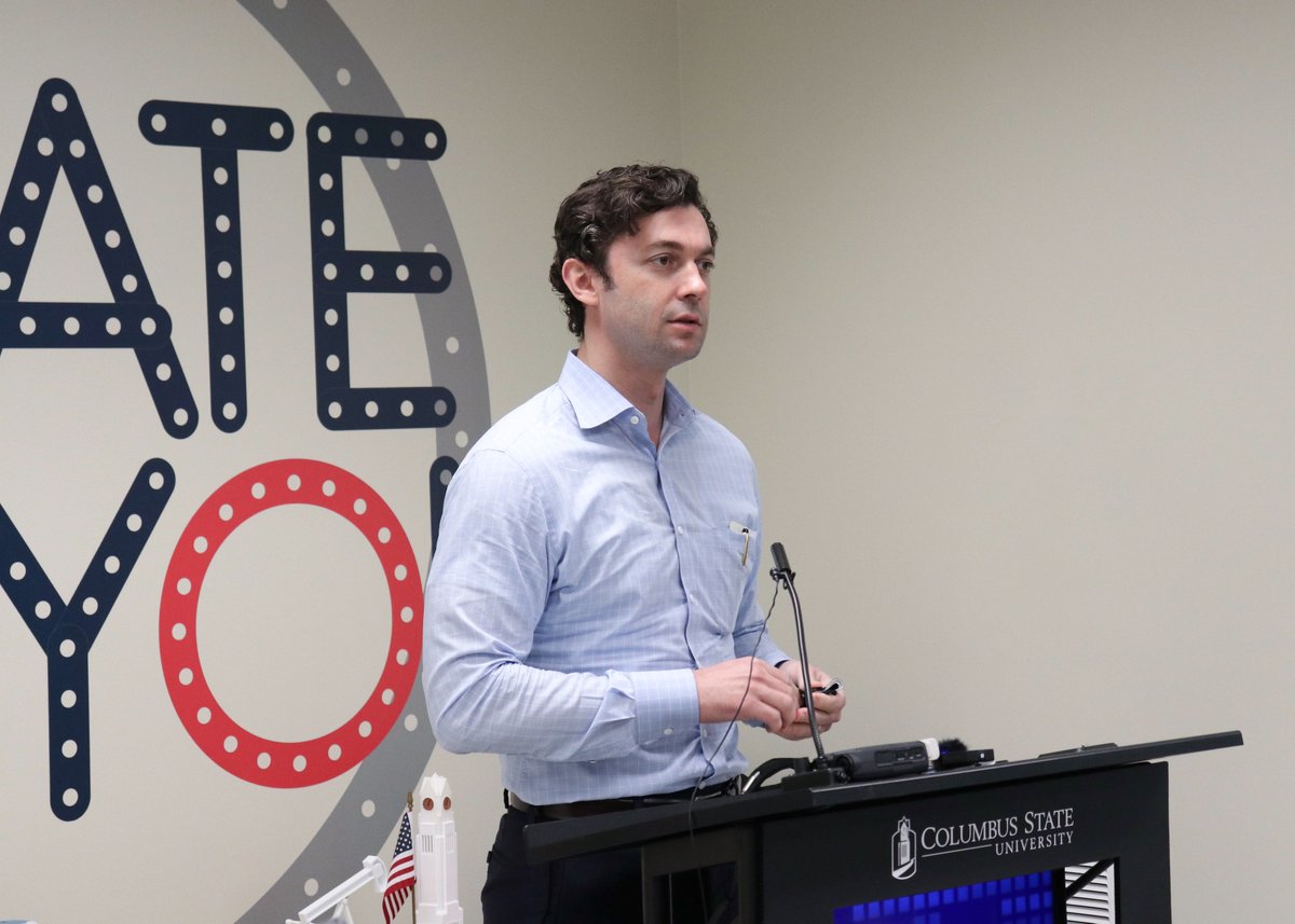 ColumbusState's tweet image. Sen. @ossoff was on campus today to tour the robotics engineering lab and hear about the hands-on experience available for students pursuing the field.

Ossoff also announced efforts to secure additional resources for a science education partnership between @MCSDSchools and CSU.