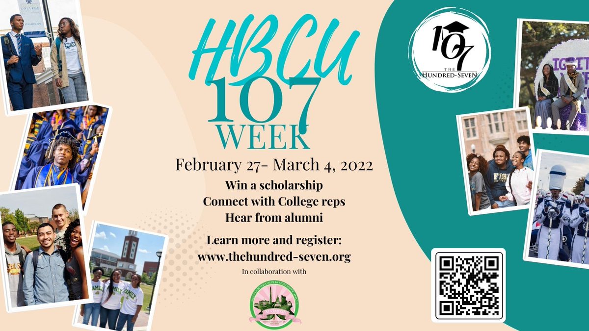 The107_hbcu's tweet photo. #HBCU107Week
Register for the opportunity to win a scholarship next week.  https://t.co/eqWwRUidDr 
No essay, no minimum GPA.
Learn more: https://t.co/Zm6r4VxO5C https://t.co/FrcGaNIhKe