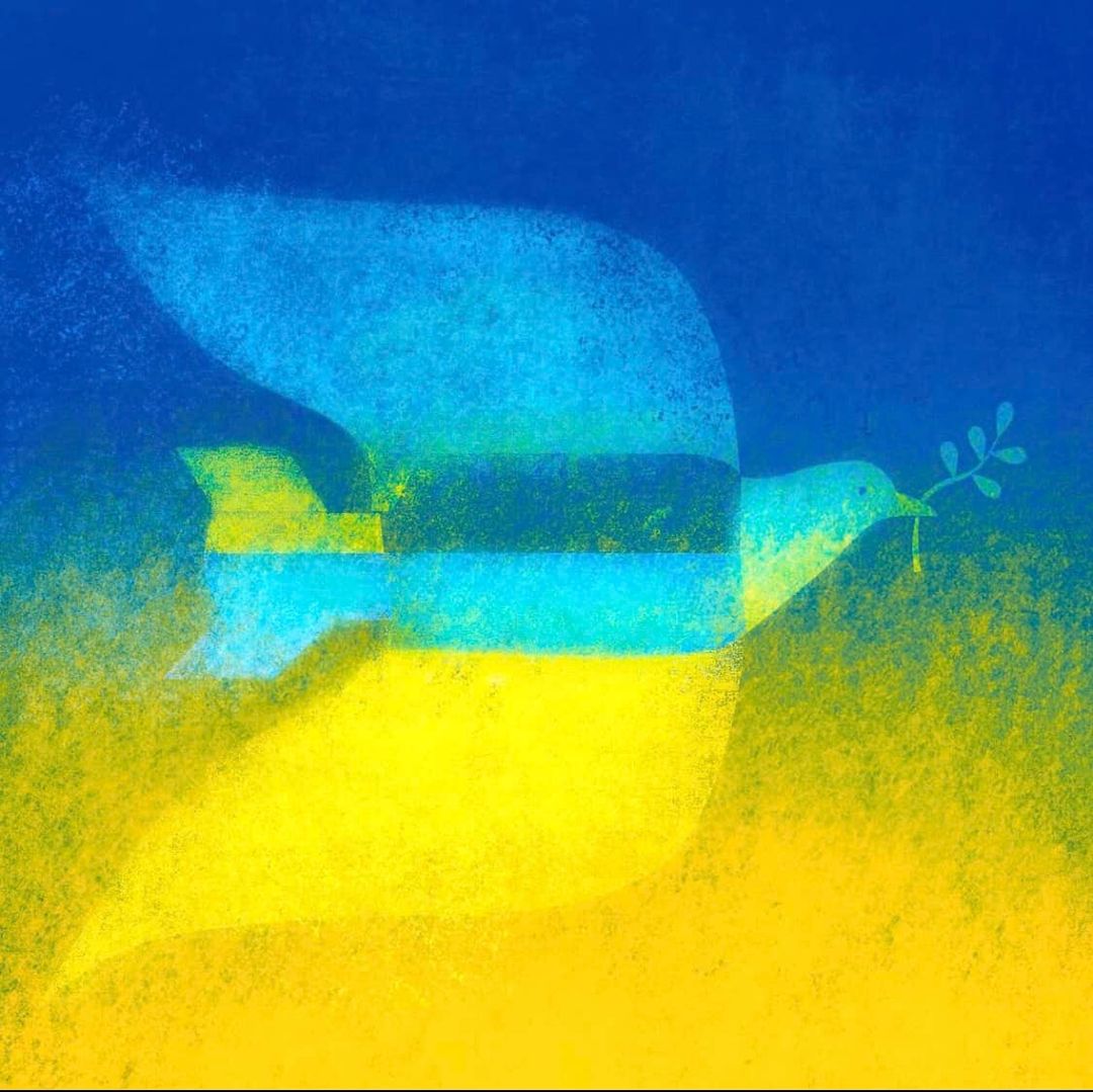 For the people of Ukraine #ukraine #russiaukraine #editorialillustration #humanrights #fatinharamos #ukrainewar #stopukrainewar