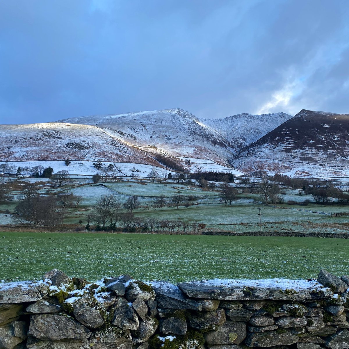 Morning light on a snowy Blencathra ❄️