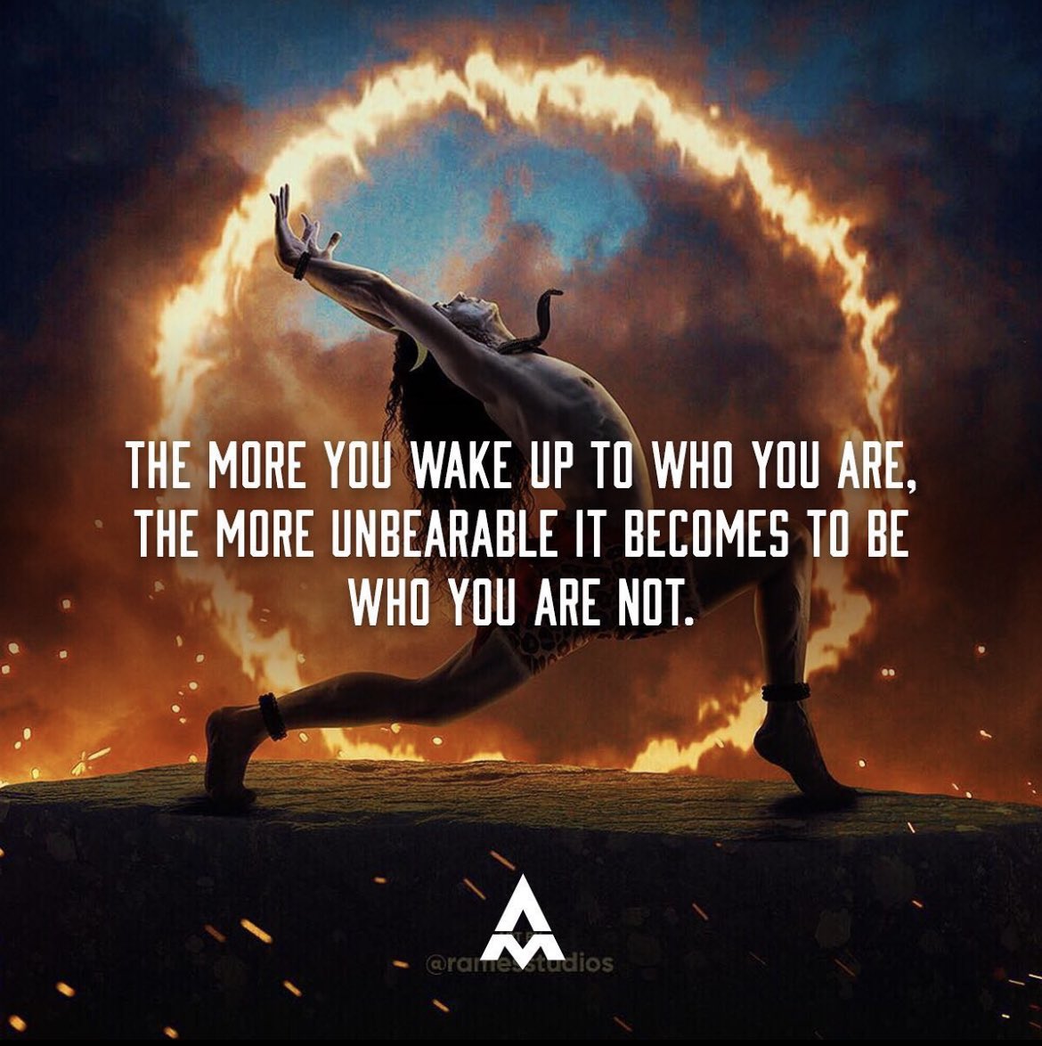 AubreyMarcus's tweet photo. Trying to be someone you are not in order to please someone else is living in a prison of your own making. Break free. 

#authentic #beyourself #selflove https://t.co/tv8C6LiIvl