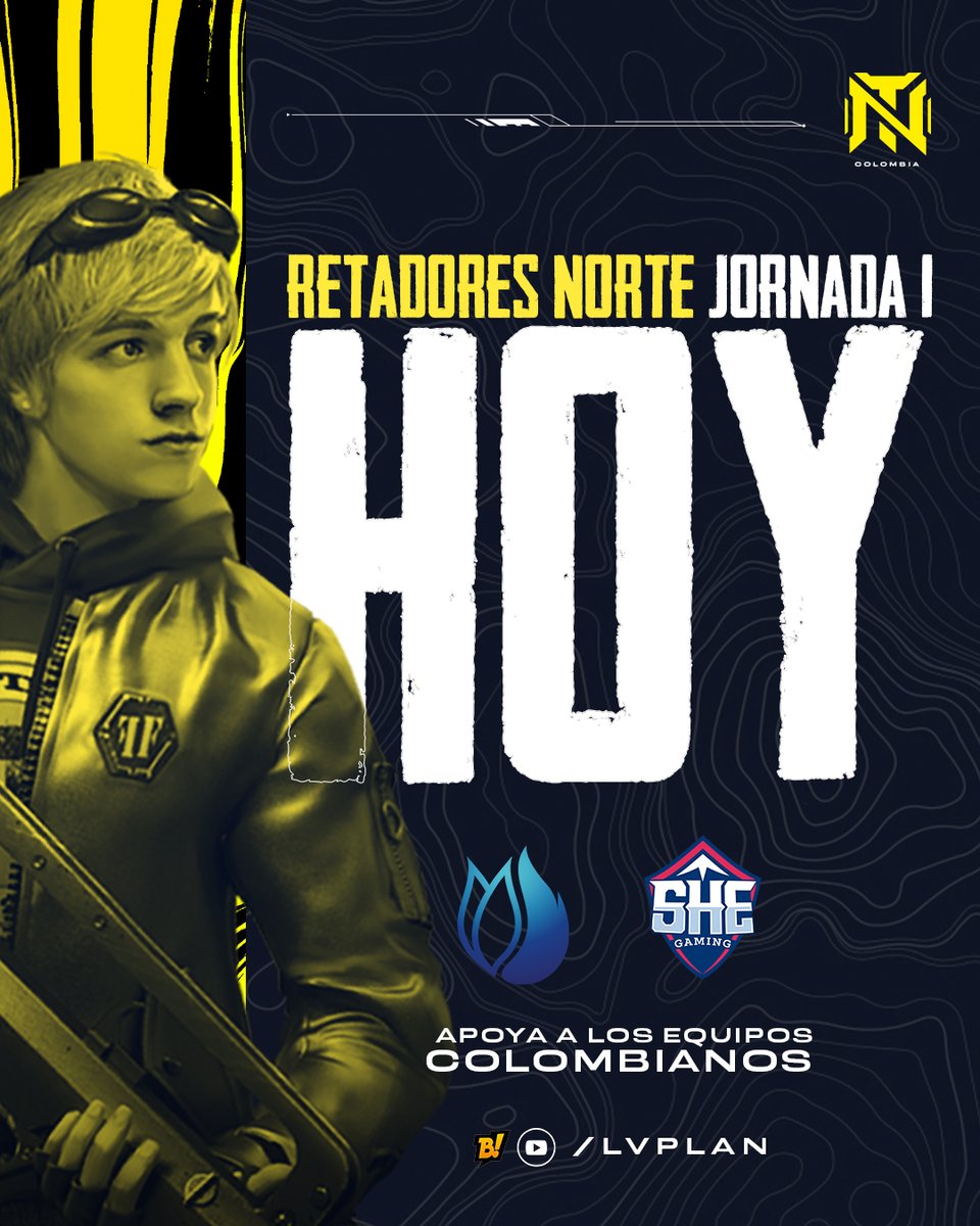 ¡Hoy! 🔥 

No te puedes perder el gran debut de <a href="/lvpnorteff/">LVP Norte FF</a> con los #RetadoresFF Norte 🌎 

Con presencia de dos equipos colombianos que dejarán la bandera en alto: 

☀ <a href="/LotoGaming/">Loto Gaming | #LetsGoLoto 🔥</a> 
☀ #SheGaming 

Acompañalos desde las 7:30 PM por el canal: 
📺youtube.com/LVPLAN