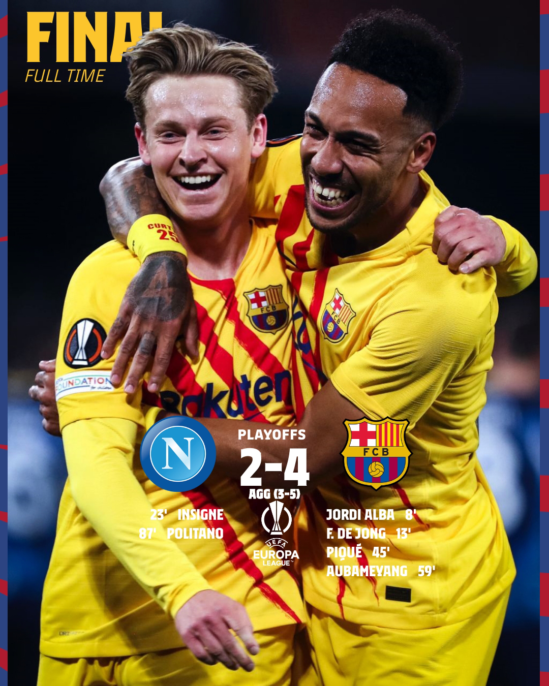barca contra napoli