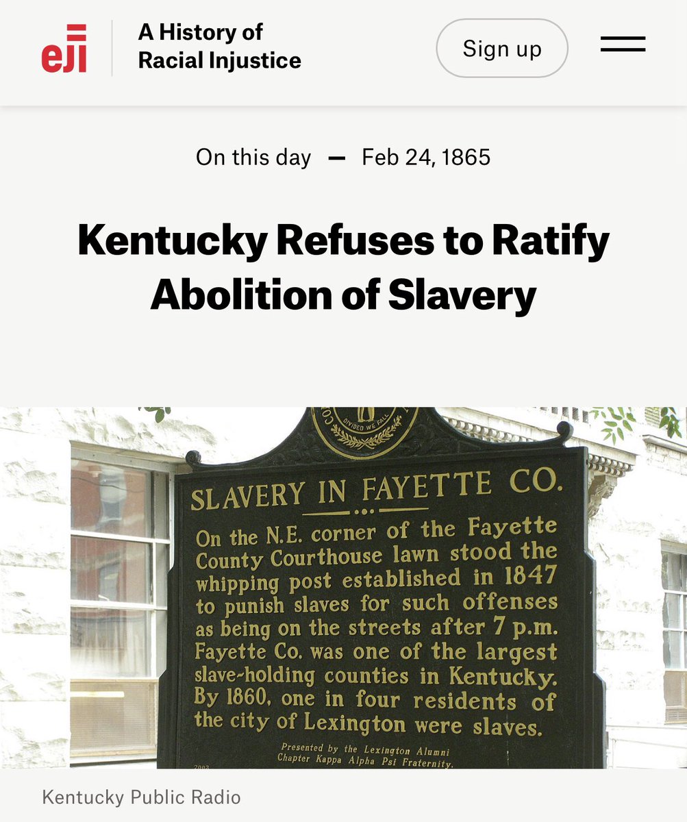 OneInATrilli's tweet image. On This Day in U.S. History 1865 

calendar.eji.org/racial-injusti…