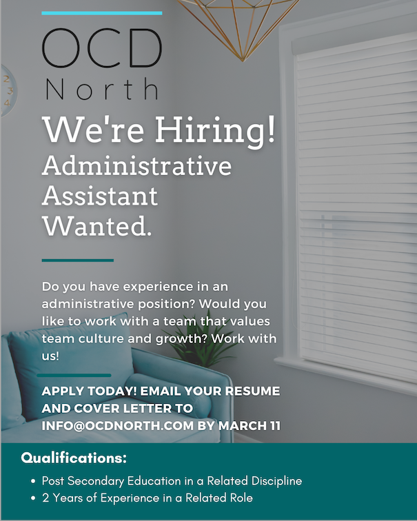 ocdnorth's tweet photo. We're Hiring!

We’re looking for an Administrative Assistant to grow their career with us. 

If you are interested, you can find the job description on our website using the link below. 

Here is the link: https://t.co/XbvgJZeSRG https://t.co/wYFGV0Y9mL