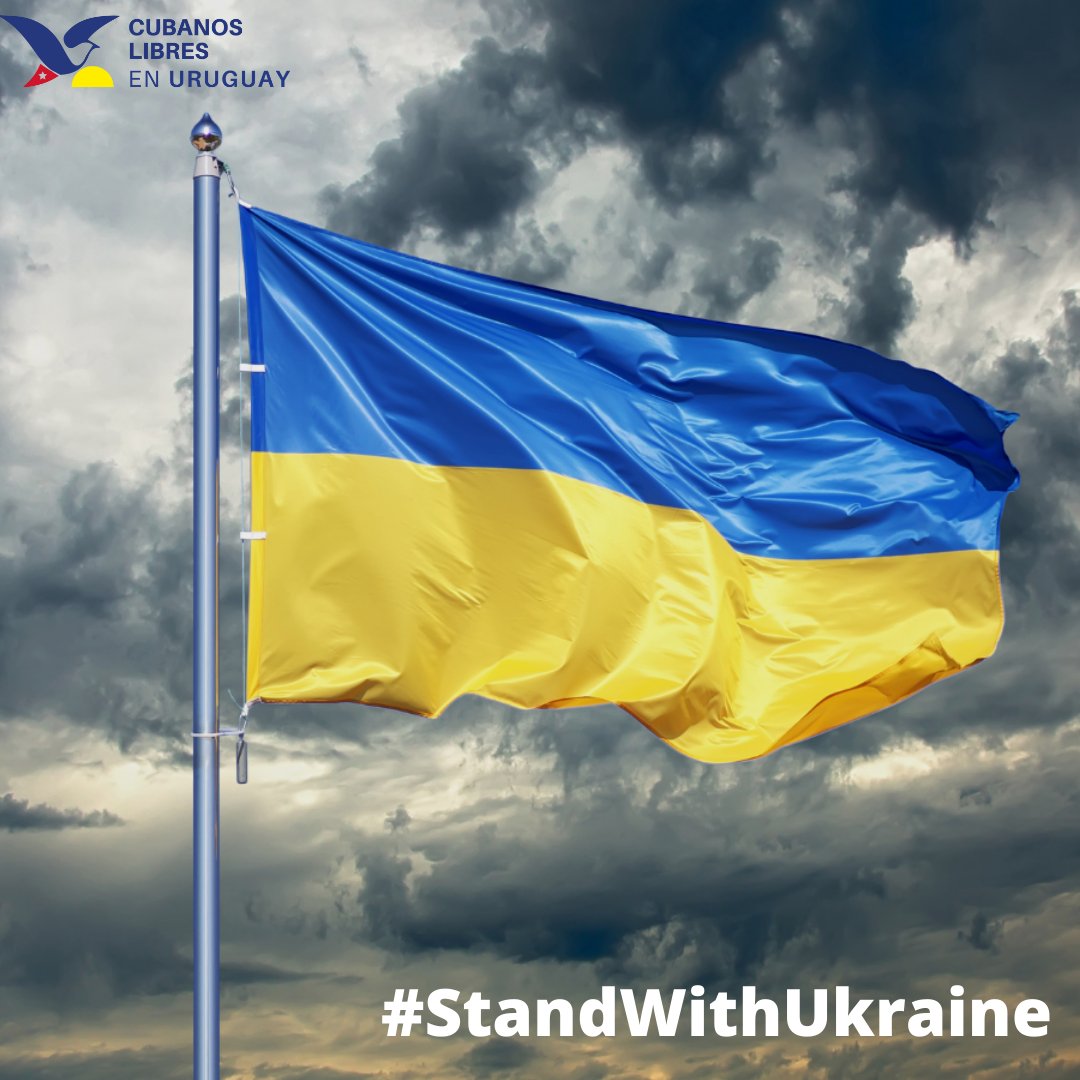 Como víctimas del #COMUNISMO tenemos que ser claros en la denuncia. La invasión es #comunista, no rusa. El pueblo de #Rusia está en la calle exigiendo que pare esta masacre. Mientras exista 1 solo régimen comunista en pie, el mundo no será un lugar de paz. 🇺🇦#StandWithUkraine